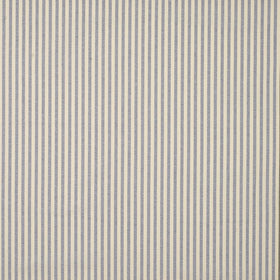 Stripe Curtain Fabric Ivory/Grey
