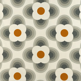 Orla Kiely - Striped Petal Fabric Orange