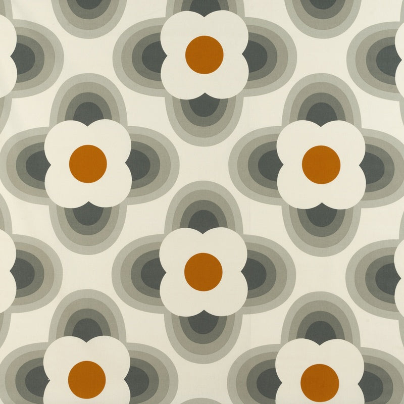 Orla Kiely - Striped Petal Fabric Orange