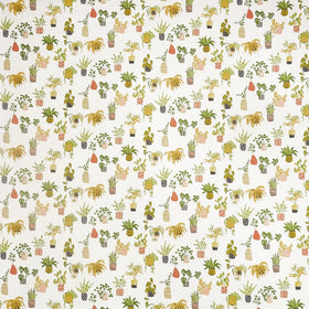 Prestigious Textiles Pot Plants Fabric Coral