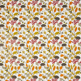 Prickly Curtain Fabric Autumn