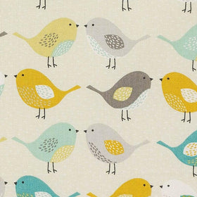 Birds Fabric Ochre
