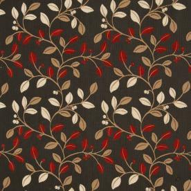 Cipriani Floral Curtain Fabric Brown 04