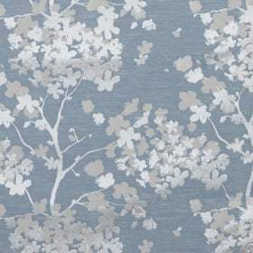 Darcey Curtain Fabric Duck Egg