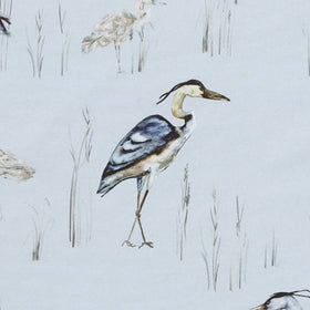 Herons Curtain Fabric Riviera
