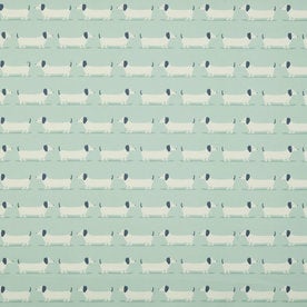 Hound Dog Fabric Duck Egg