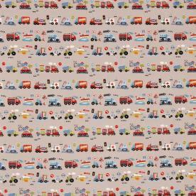 Klaxon Curtain Fabric Brown