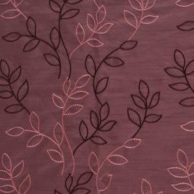 Mimosa Curtain Fabric Aubergine