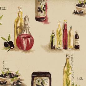 Olive Oil Curtain Fabric Mulberry