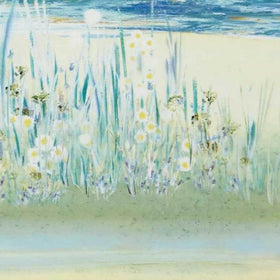 Seascape Curtain Fabric Lagoon