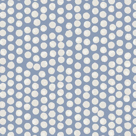 Spotty Fabric China Blue