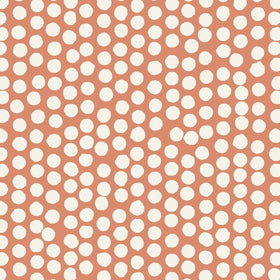 Spotty Curtain Fabric Orange
