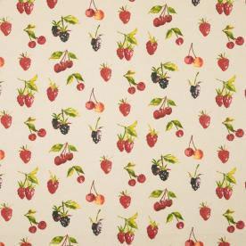 Summer Berries Curtain Fabric Linen