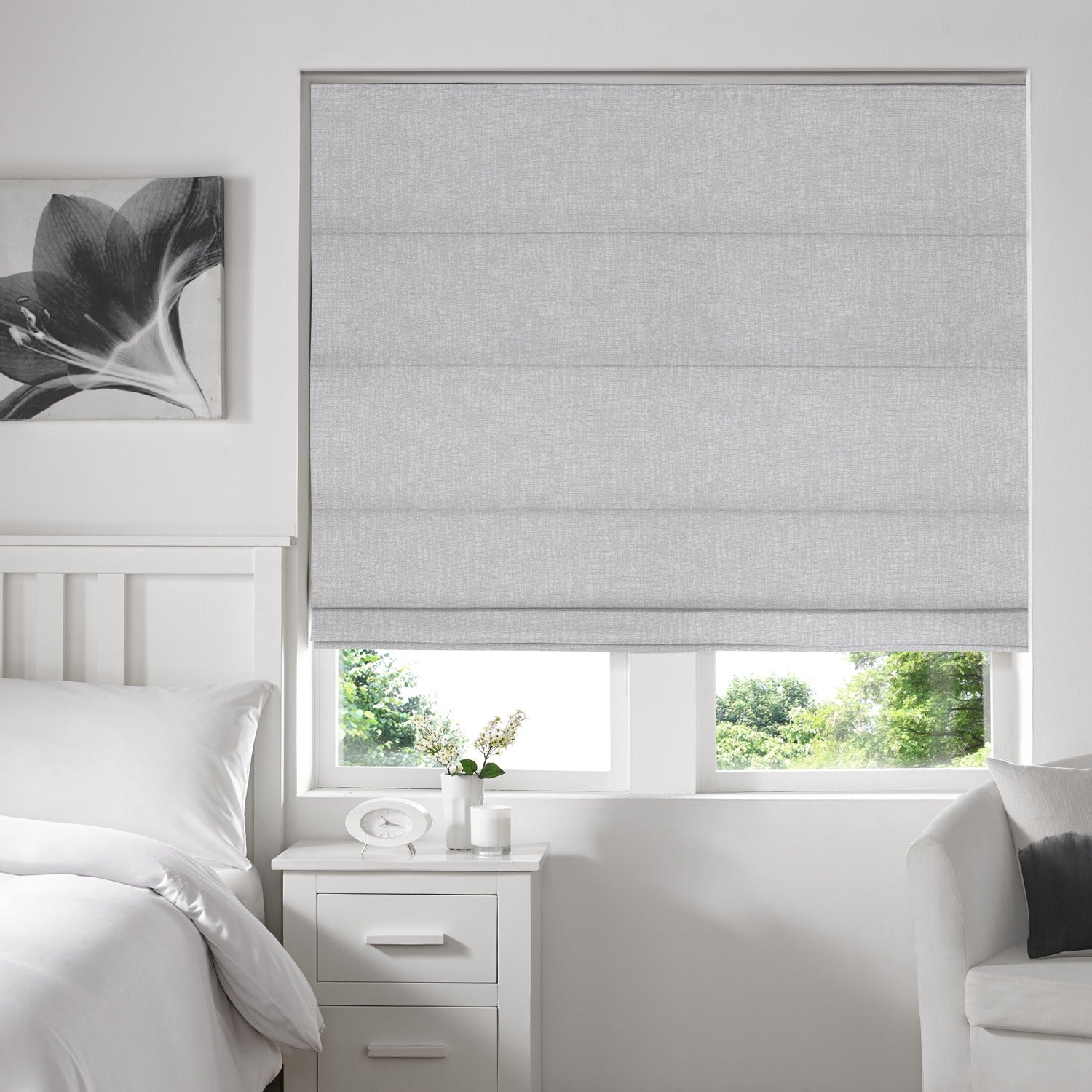 Tahoe Roman Blind Silver