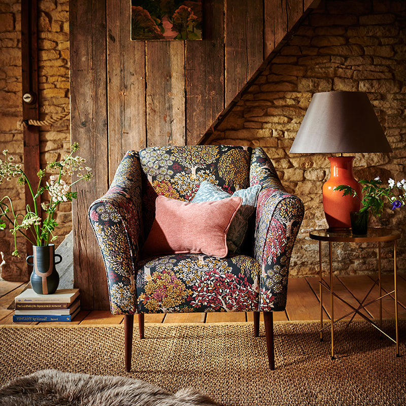 Clarke & Clarke Tatton Fabric Charcoal