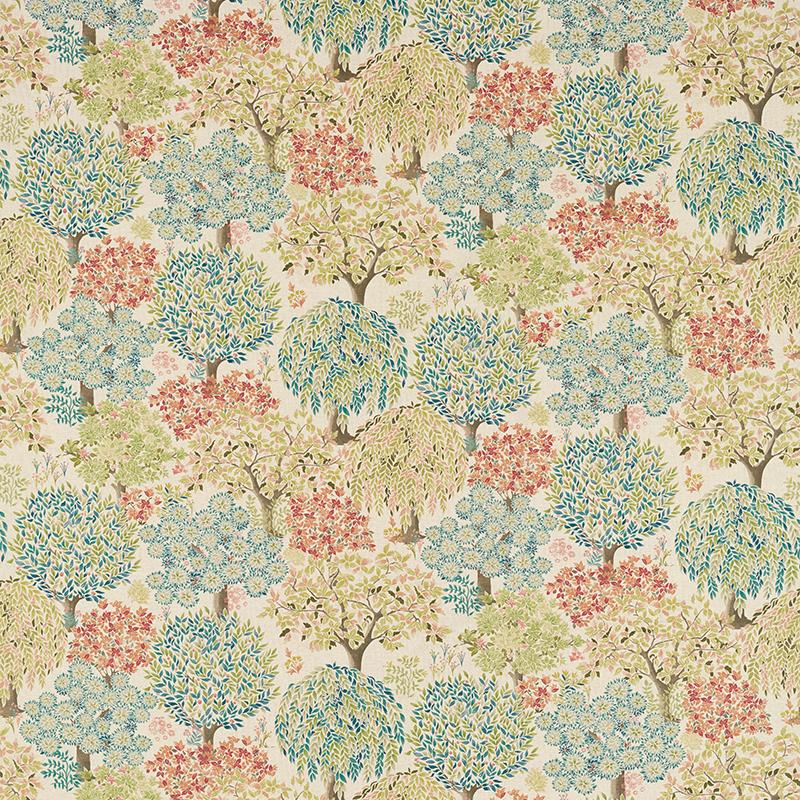 Clarke & Clarke Tatton Fabric Spice Linen