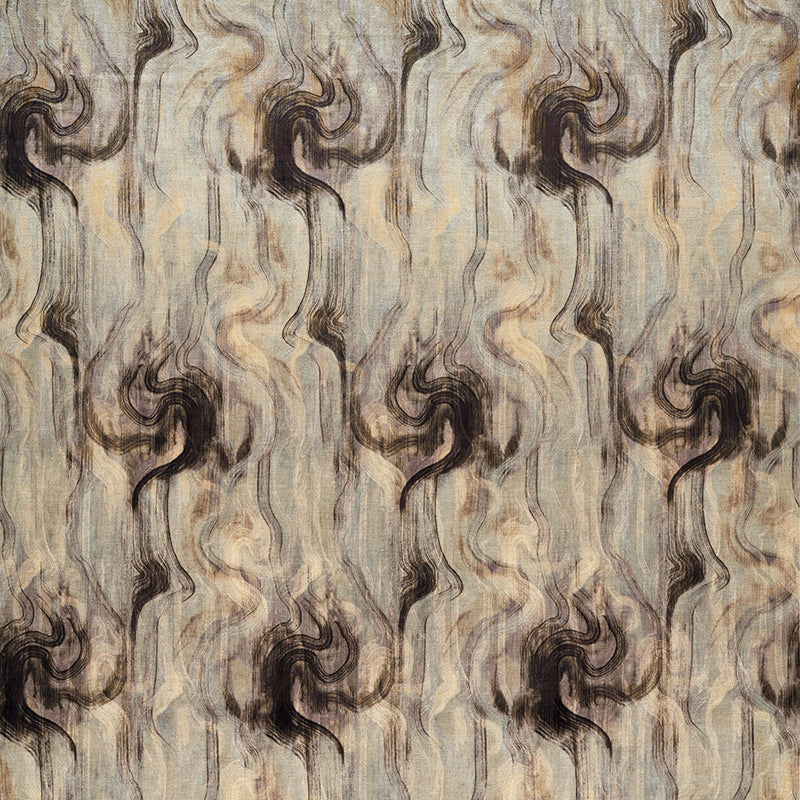 Tessuto Curtain Fabric Nero Silver