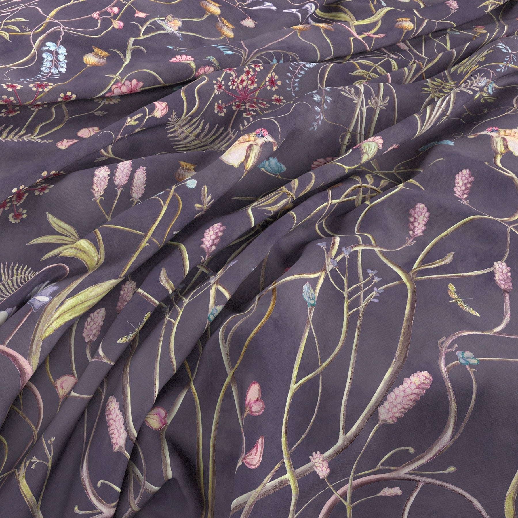 The Chateau by Angel Strawbridge Wildflower Garden Fabric Nightshade