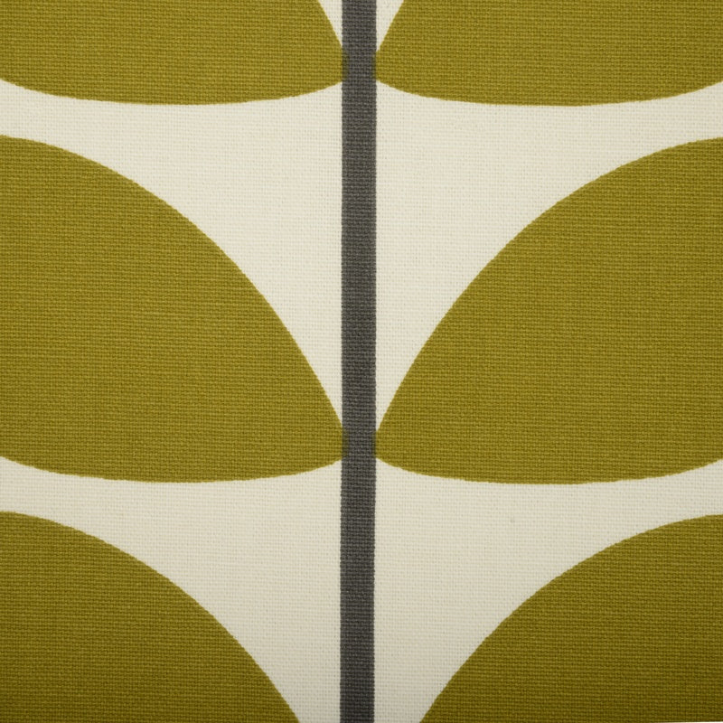 Orla Kiely - Two Colour Stem Fabric Olive