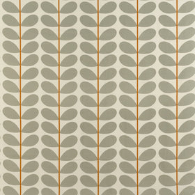 Orla Kiely - Two Colour Stem Fabric Warm Grey