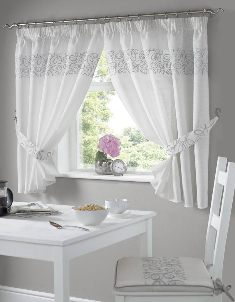 Urban Kitchen Curtains Silver