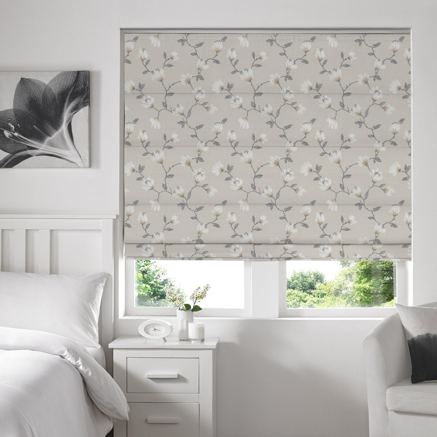 Utah Roman Blind Linen