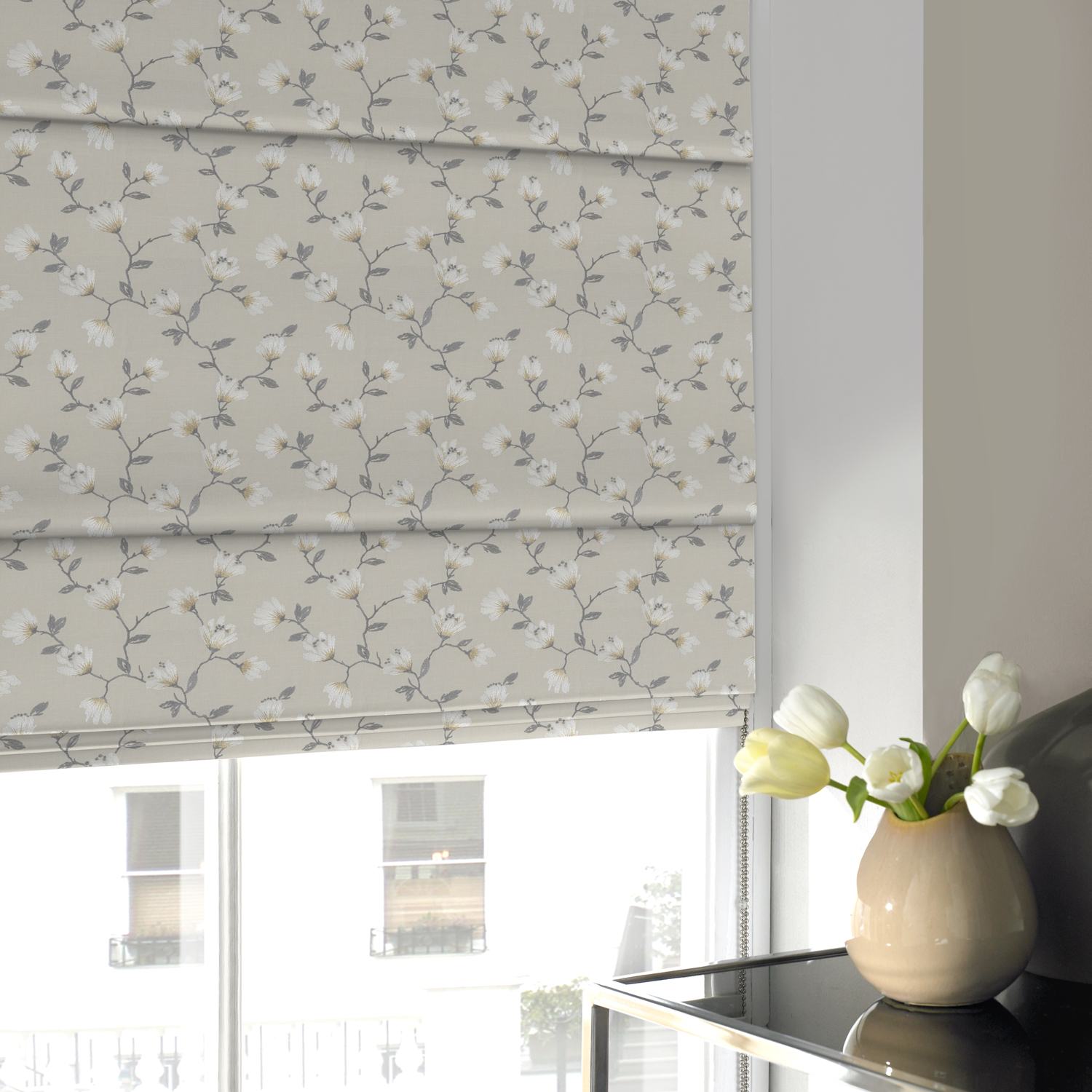 Utah Roman Blind Linen