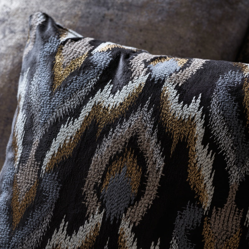 Velluto Curtain Fabric Nero