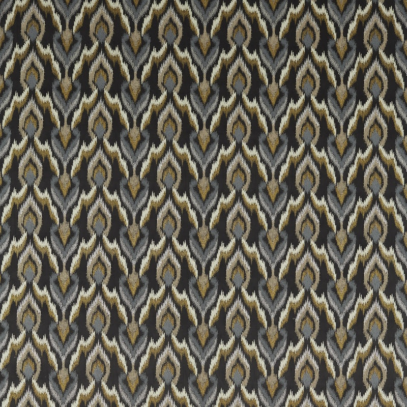 Velluto Curtain Fabric Nero