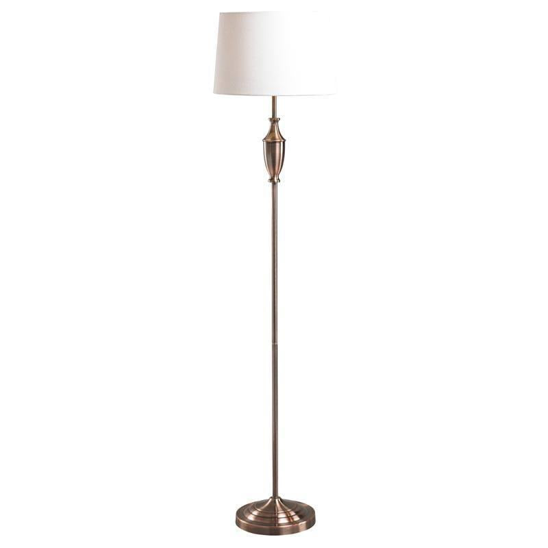 Vienna Candlestick Floor Lamp Antique Brass