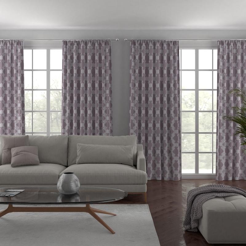 Virginia Made to Measure Curtains Mauve