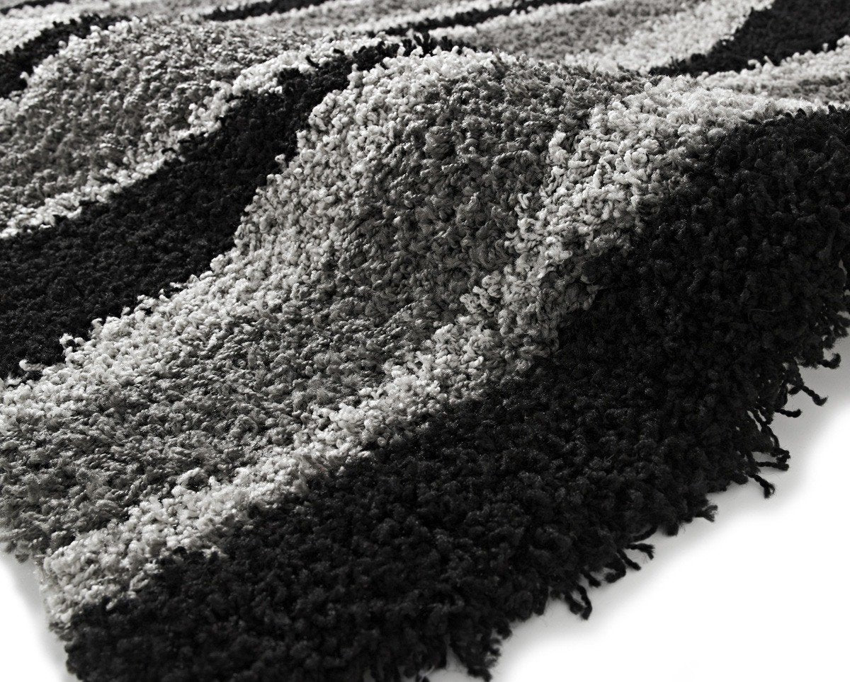 Vista J241 Rug Black Grey
