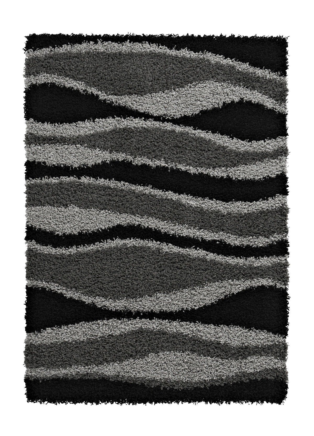 Vista J241 Rug Black Grey