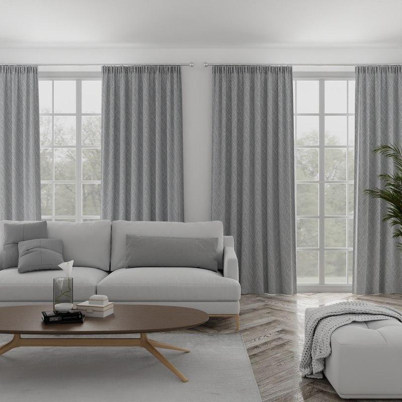 Vita Made to Measure Curtains Silver