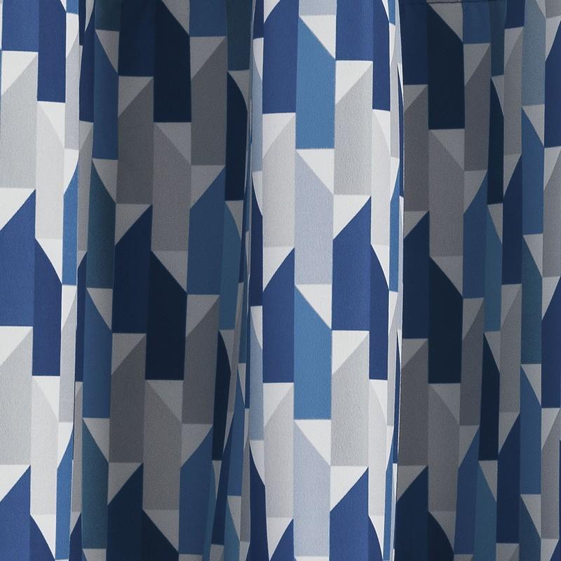 Vortex Ready Made Thermal Blackout Eyelet Curtains Blue