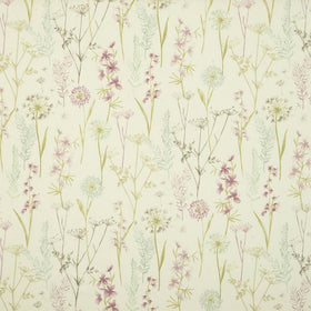 Wild Flower Curtain Fabric Heather