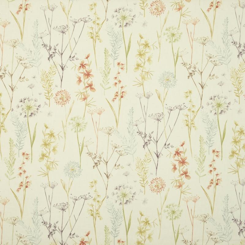Wild Flower Fabric Terracotta