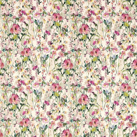 Wild Meadow Curtain Fabric Blush