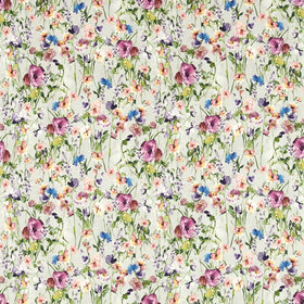 Wild Meadow Curtain Fabric Damson