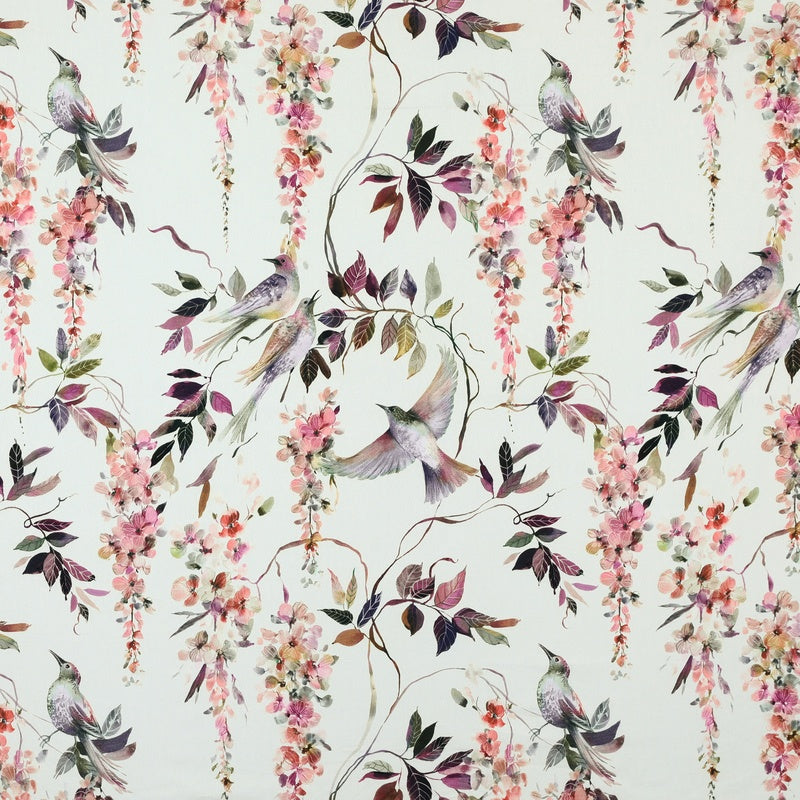 Linda Barker Wisteria Fabric Autumn-Cream