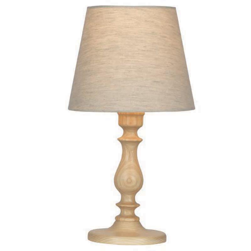 Woburn Table Lamp Limed Ash