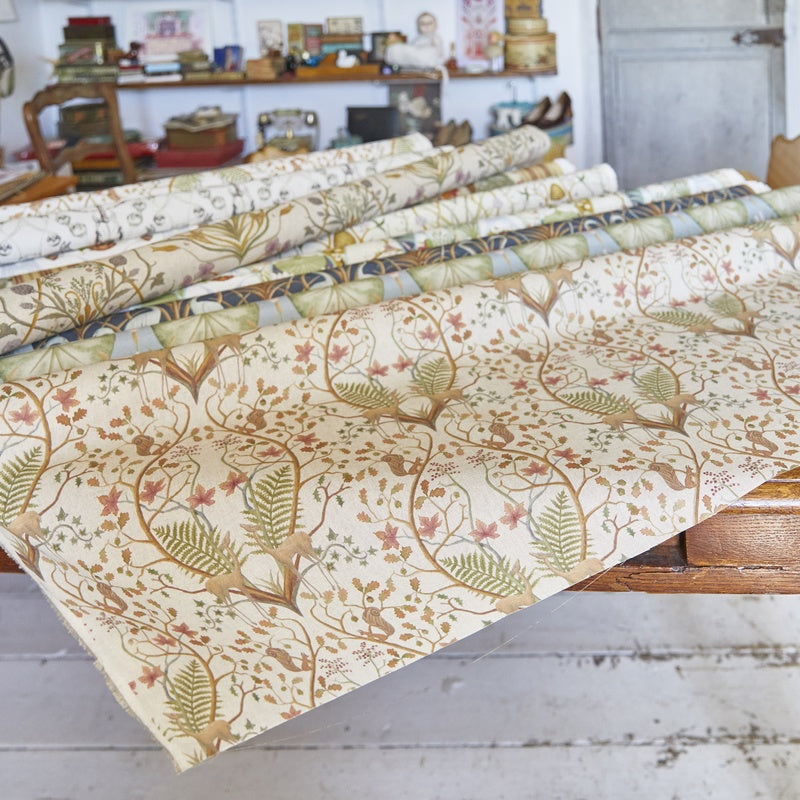 The Chateau by Angel Strawbridge Woodland Trail Fabric Linen