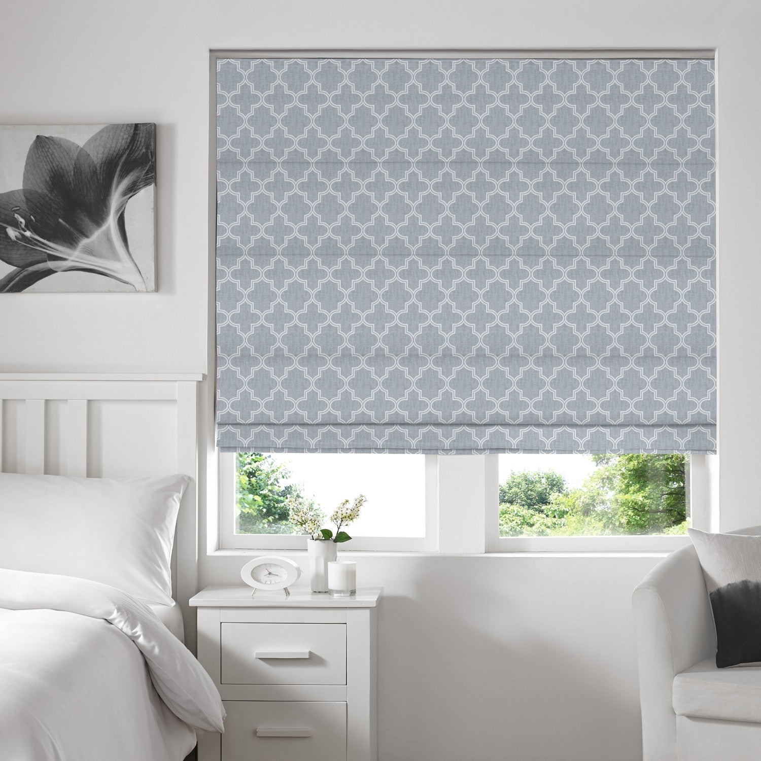Wyoming Roman Blind Fog
