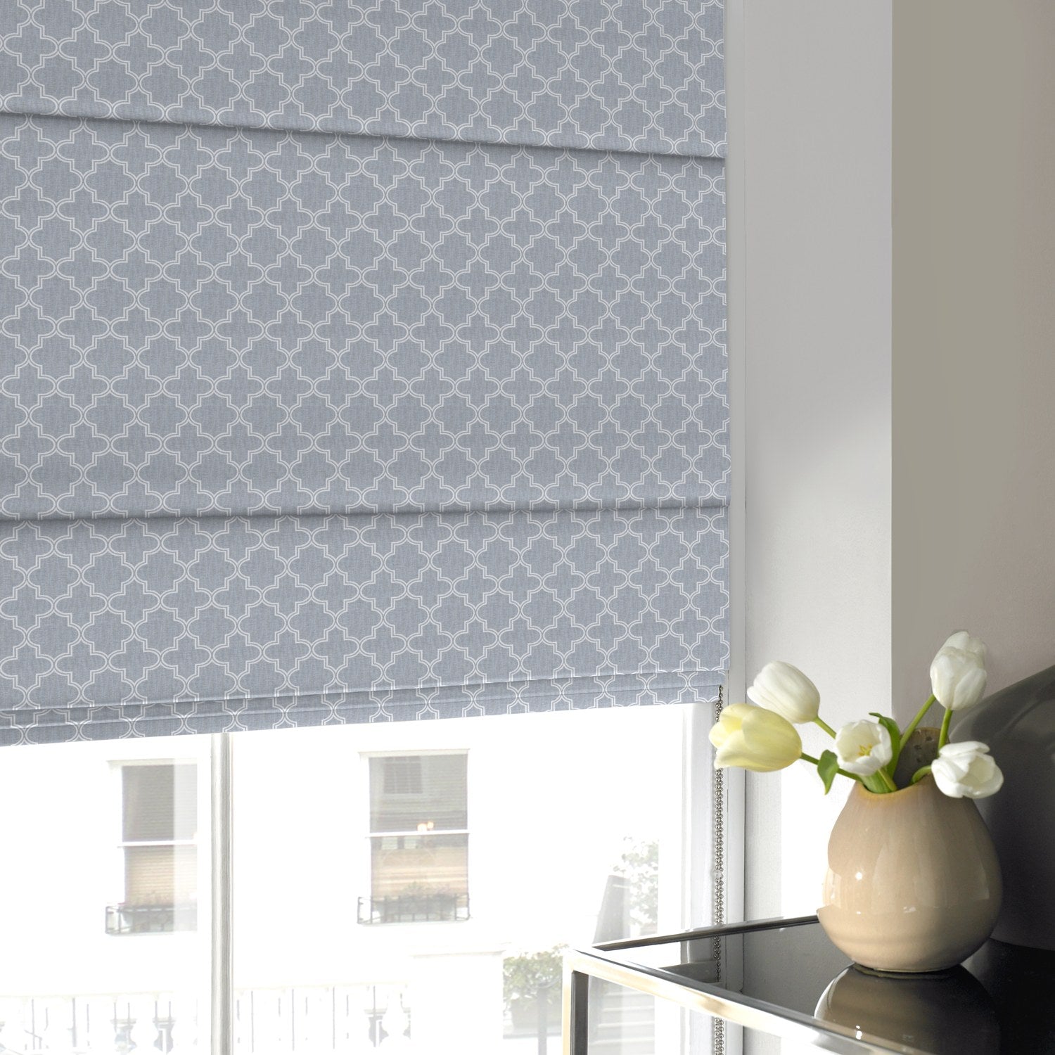Wyoming Roman Blind Fog