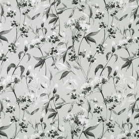 Linda Barker Yarrows Fabric Grey-Black