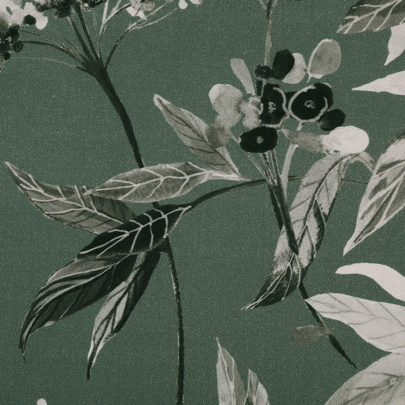 Linda Barker Yarrows Fabric Sage-Grey